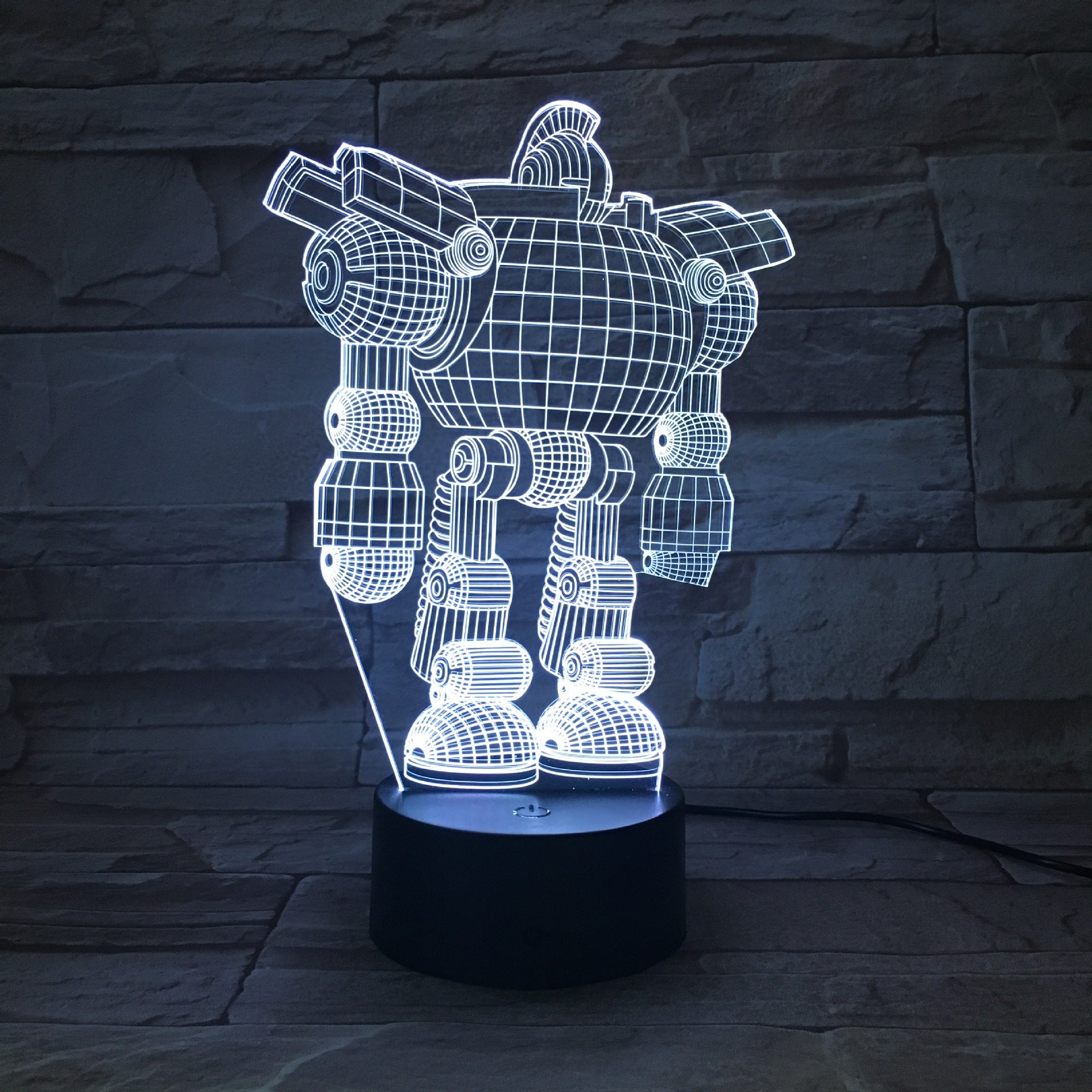 Robot LED colorful touch remote control color changing night light - One Red Hill